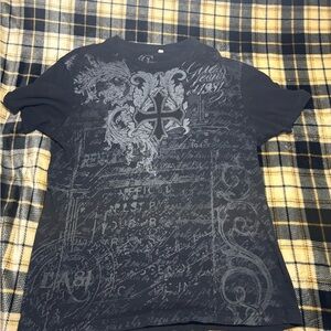 Men's Black Graphic T-Shirt